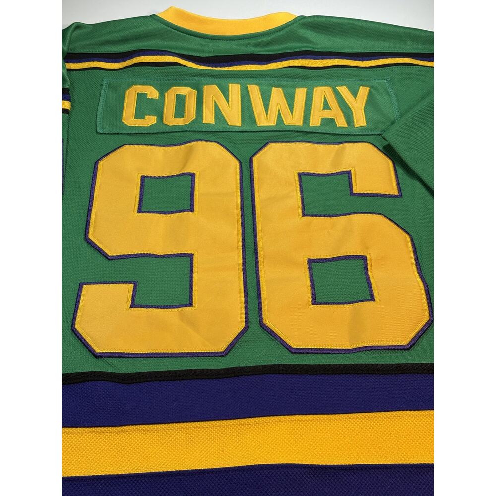 Classic Reels Mighty Ducks 1992 Charlie Conway #96 Movie Jersey Mens S - Picture 4 of 9